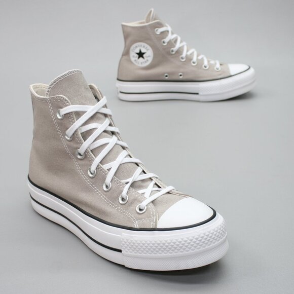 Converse Ladies 8 All Star Hi Lift Platform Wonder Stone Shoes Sneakers A06139F - Picture 1 of 12